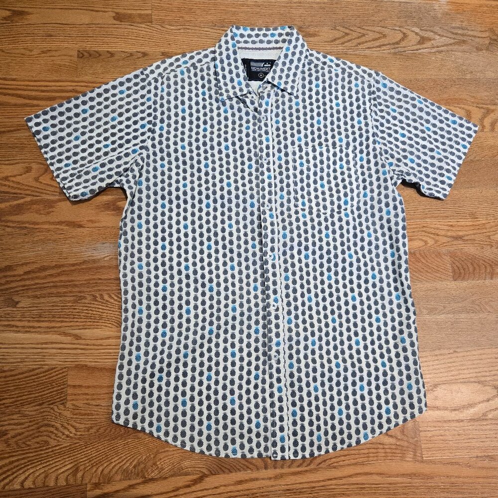 Monument brand casual patterned button down